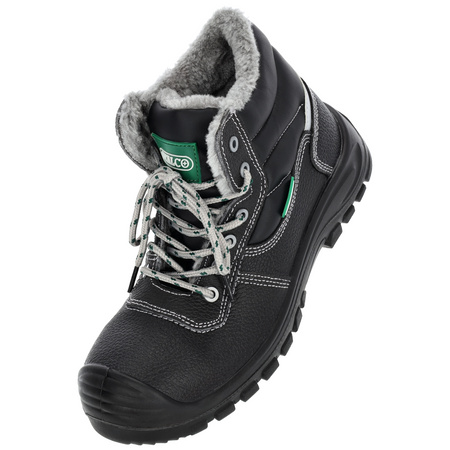 Buty wysokie ocieplane trzewiki BHP nadlany nosek na zimę STALCO SYBERIAN S3