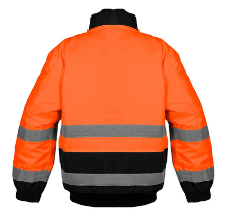 Kurtka robocza ostrzegawcza ocieplana pomarańczowa wodoodporna NEO 81-711