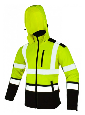 Kurtka softshell robocza odblaskowa SOFTREF żółta