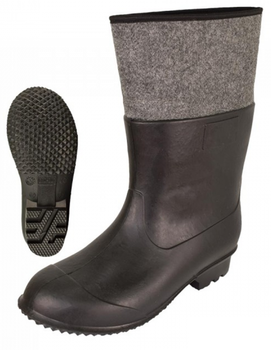 Buty gumowe ochronne ocieplane kalosze filcaki gumiaki z filcem Art.Mas BFILC