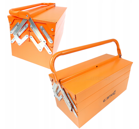 Narzędziowa skrzynka GSKRZYMET żelazna pomarańczowa
