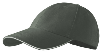 Czapka z daszkiem baseball SANDWICH khaki bawełniana