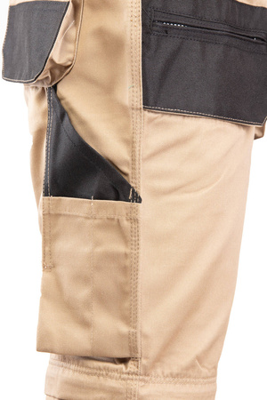 Spodnie robocze ochronne z odpinanymi nogawkami beżowe BRIXTON PRACTICAL APSP