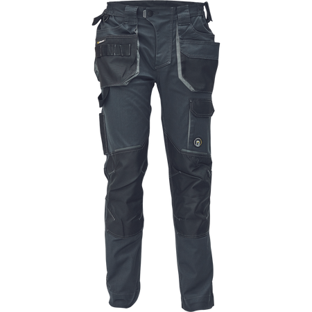 Spodnie robocze profesjonalne wytrzymałe do pasa z miejscem na nakolanniki TRIFIBETEX wzmacniane antracytowe Cerva DAYBORO