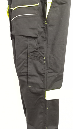 Spodnie robocze z odblaskiem ochronne ogrodniczki CLASSIC-VIS