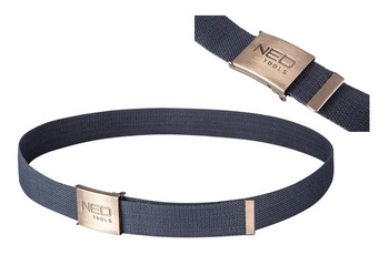 Pasek do spodni parciany z metalową klamrą regulowany 130 cm NEO