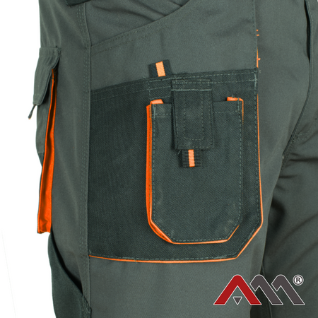 Spodnie robocze do pasa wzmacniane ochronne z kieszeniami Art.Mas CLASSIC