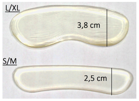 Zapiętki żelowe, silikonowe do butów samoprzylepne COCCINE 2 szt