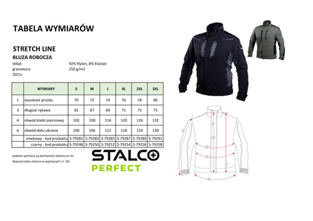 BLUZA ROBOCZA STRETCH LINE Khaki