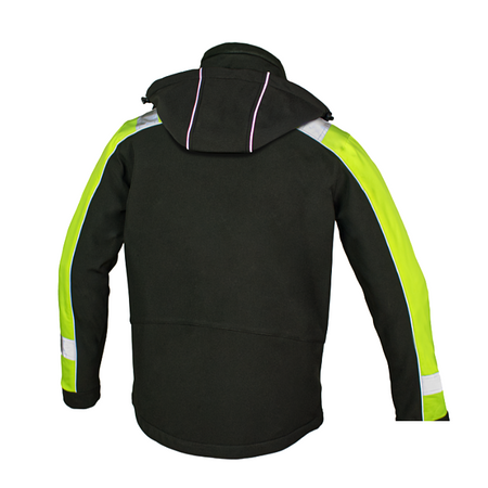 Kurtka softshell z odblaskiem w kolorze żółtym fluo CLASSWORK