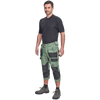 Spodnie 3/4 męskie spodenki robocze ochronne szarozielone Cerva DAYBORO