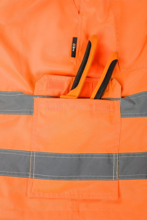 Spodenki krótkie ostrzegawcze pomarańczowe fluo NEO 81-781
