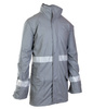 Kurtka przeciwdeszczowa wodoodporna odblaskowa GROSVENOR stalowa