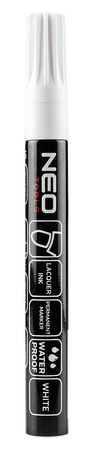 Marker budowlany biały permanentny NEO TOOLS lakierowy, wodoodporny, do różnych powierzchni