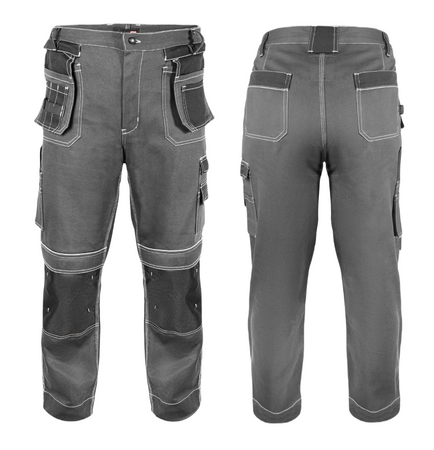 Spodnie robocze monterskie do pasa bawełna + spandex GALMAG WH 207 COTTON