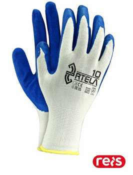Rękawice robocze uniwersalne powlekane lateksem RTELA