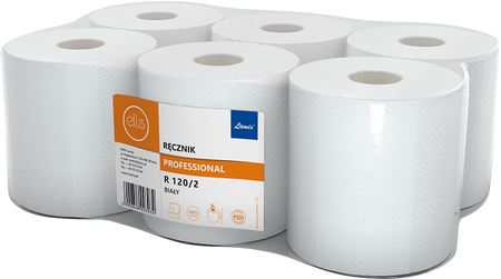 Ręczniki papierowe w rolach białe HLA-RECEL-120