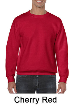 Bluza robocza sportowa wysoka gramatura do pracy czerwona GILDAN HEAVY bez kaptura ze ściągaczami