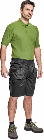 Spodenki szorty robocze profesjonalne krótkie spodnie wytrzymałe TRIFIBETEX czarna Cerva DAYBORO