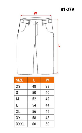 Krótkie spodenki robocze NEO denim 81-279