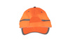 Czapka robocza odblaskowa z daszkiem regulowana baseballowa pomarańczowa Polstar BRIXTON FLASH CFBA