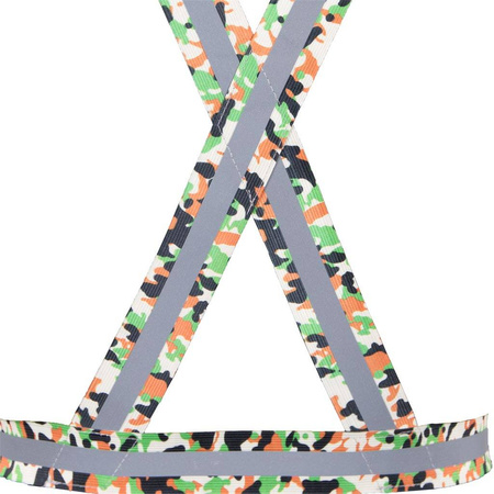 Szelki gumowane z pasami odblaskowymi kamizelka| KOS-STRAPE P