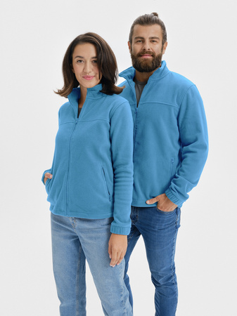 Bluza męska polar na zamek MALFINI JACKET 501 lazurowy