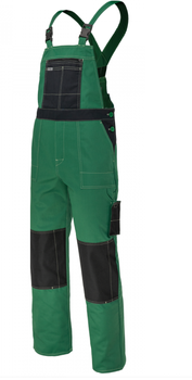 Spodnie robocze ogrodniczki lekkie na lato GRANDMASTER+ zielone