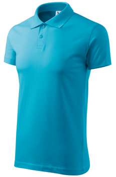 Koszulka Polo męska | Single J. turkus