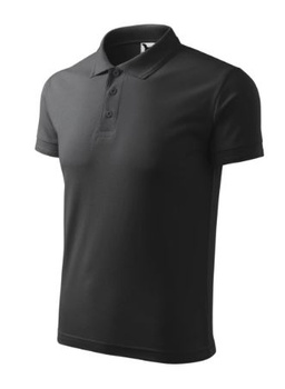 MALFINI koszulka polo PIQUE POLO 203 antracytowy melanż