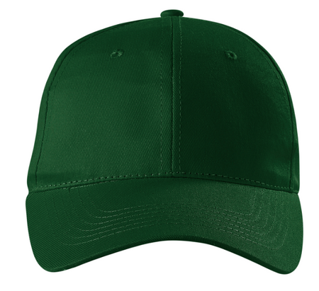 Czapka bawełniana z daszkiem SUNSHINE zieleń butelkowa