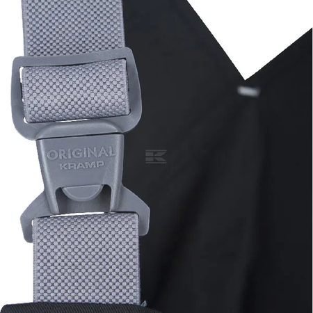 Spodnie ogrodniczki robocze WYTRZYMAŁE Original Kramp czarno-szare