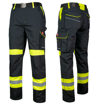 Spodnie robocze z odblaskiem ochronne do pasa CLASSIC-VIS
