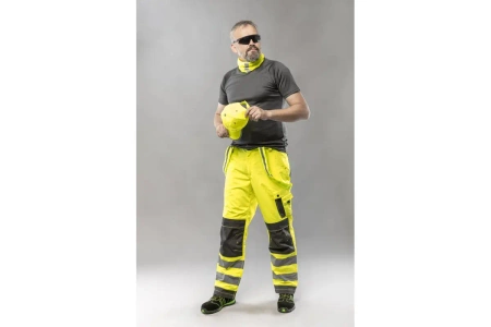 Komin BREG na szyję zółty fluo uni