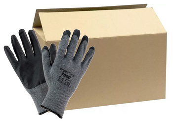 Rękawice robocze lateksowe 240 PAR wampirki DRAGON szare 1000 opak zbiorcze