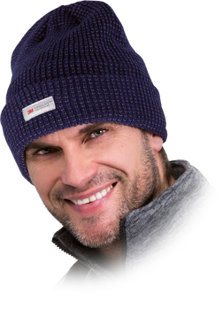 Czapka ochronna zimowa ocieplana CZFAU granatowa