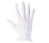 Rękawice robocze ochronne białe z mini nakropieniem PLS