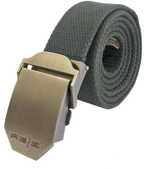 Pasek do spodni parciany z materialu Canvas regulowany szary Reis BELT BOOM