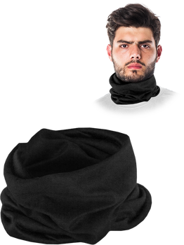 Komin opaska szeroka unisex BAND uniwersalna black,opaska bezszwowa o szerokim zastosowaniu