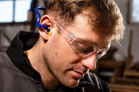 Zatyczki do uszu na pałąku stopery douszne wkładki przeciwhałasowe NEO TOOLS 97-553