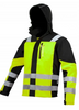 Kurtka softshell bhp odblask flash Classic-VIS żółty fluo z pasami odblaskowymi