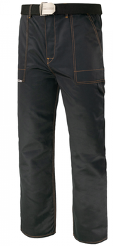 Spodnie robocze do pasa czarne lekkie na lato GRANDMASTER