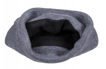 Czapka zimowa z latarką ładowana USB ocieplana polarem CZLED khaki