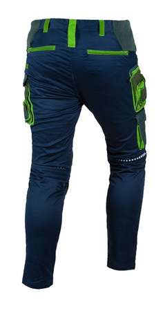 Męskie spodnie robocze elastyczne do pasa NEO PREMIUM wielofunkcyjne wzmacniane NEO Tools 81-226