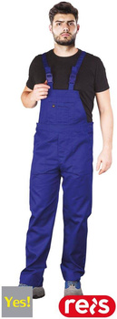 Spodnie robocze szelki ogrodniczki YES-B niebieskie