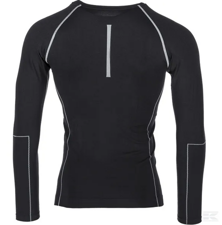 Koszulka termoaktywna bezszwowa długi rękaw, czarnaTechnical Kramp