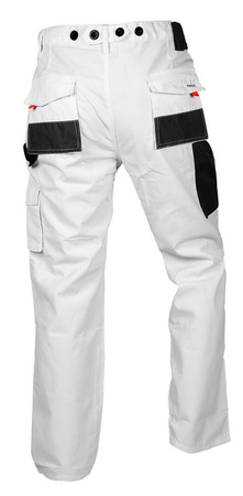 Spodnie robocze NEO białe, malarskie 81-120