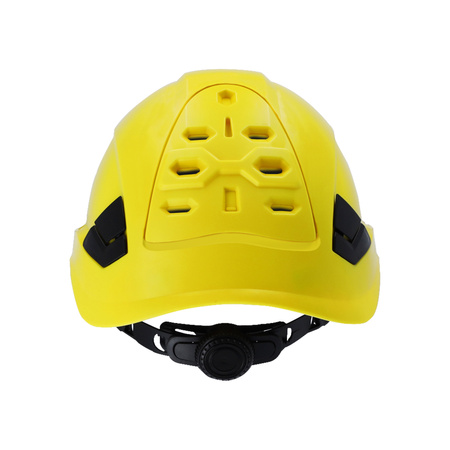 Hełm kask do pracy na wysokości alpinistyczny SALLET żółty