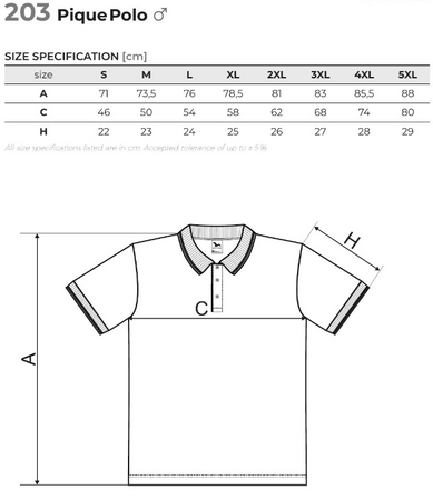 MALFINI koszulka polo PIQUE POLO 203 frost