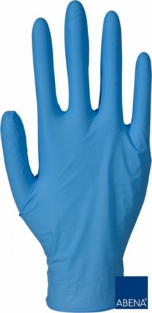 Rękawiczki niebieskie nitrylowe bezpudrowe (100szt.)